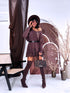 PLUS SIZE sweater "AGAIN 10588"- choco